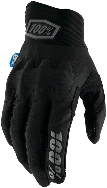100% Cognito Smart Shock Gloves – Black Full Finger 2X-Large