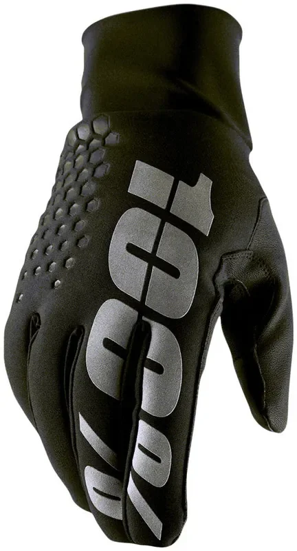 100% Hydromatic Brisker Gloves – Black Full Finger Large