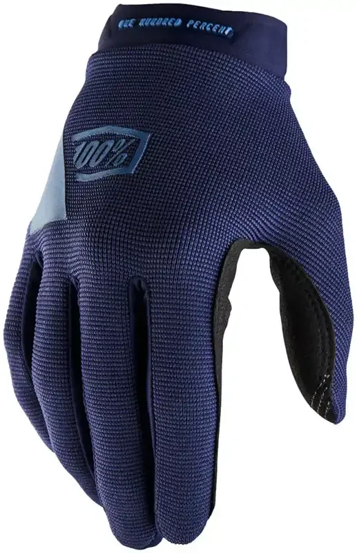 100% Ridecamp Gloves – Navy/Slate Blue Full Finger Small