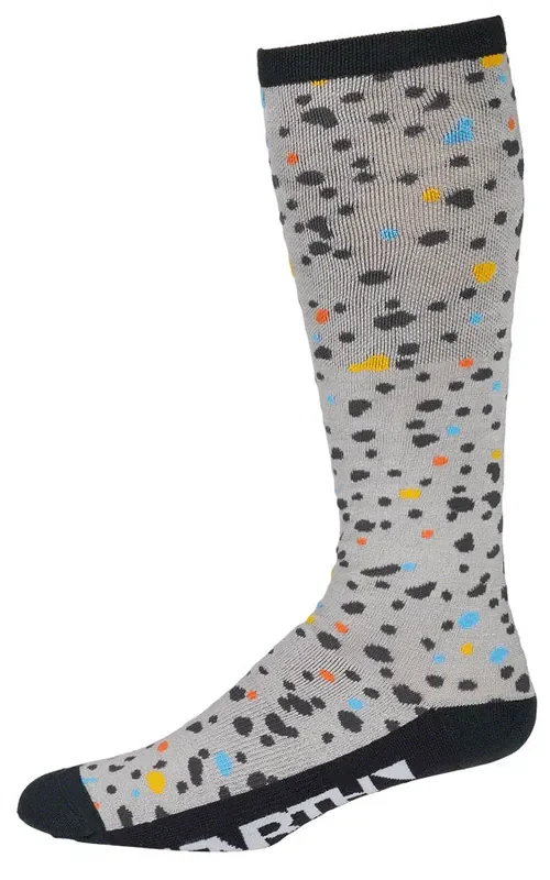 45NRTH Speck Heavyweight Knee High Wool Sock – Gray/Dark Blue Medium