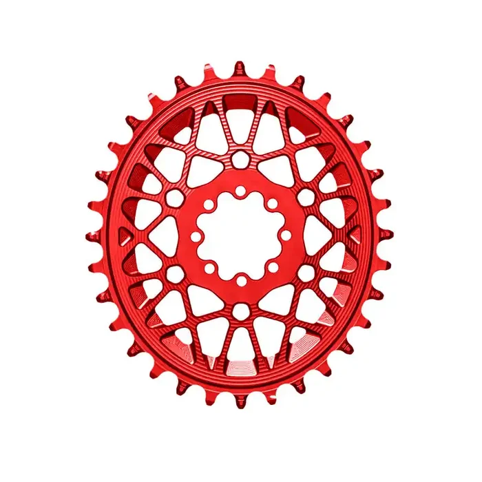 Absolute Black Oval SRAM T-Type DM 8-Hole Boost CR 36T Red