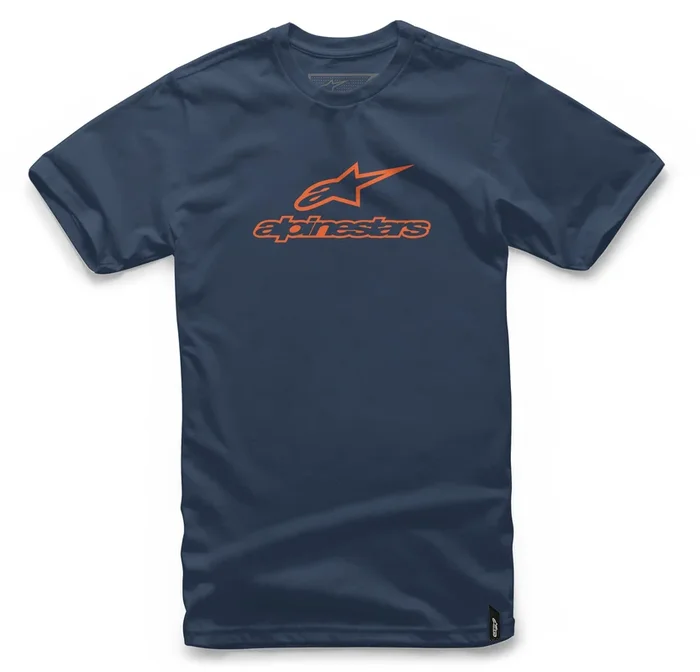 Alpinestars Always Tee Navy/Orange Small