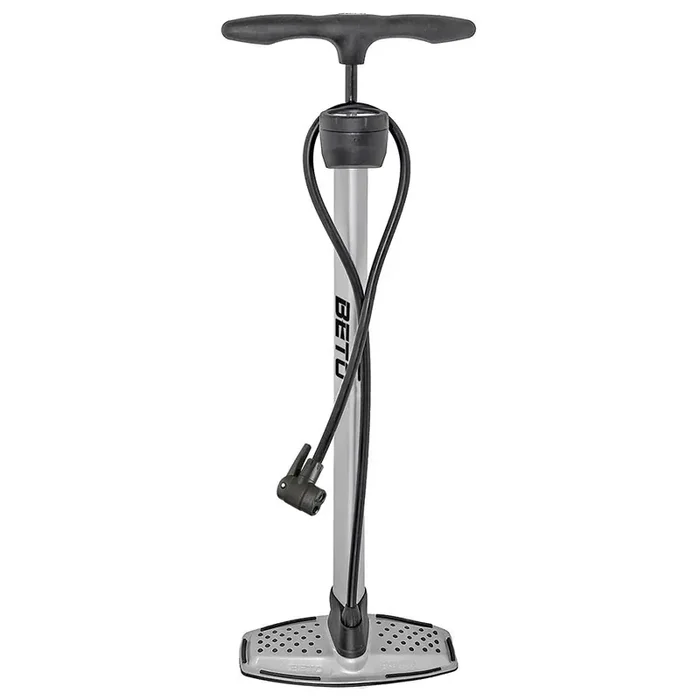 Beto 11/160 DS Floor Pump Dual Valve Head 160psi Silver