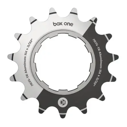 BOX Box One 3/32″ CNC AL 7075 Cog Black – 15t