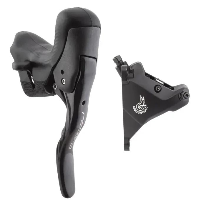 Campagnolo Record Ergopower Hydraulic Brake/Shift Lever Disc Caliper – Left/Front 12-Speed 160mm Flat Mount Caliper BLK