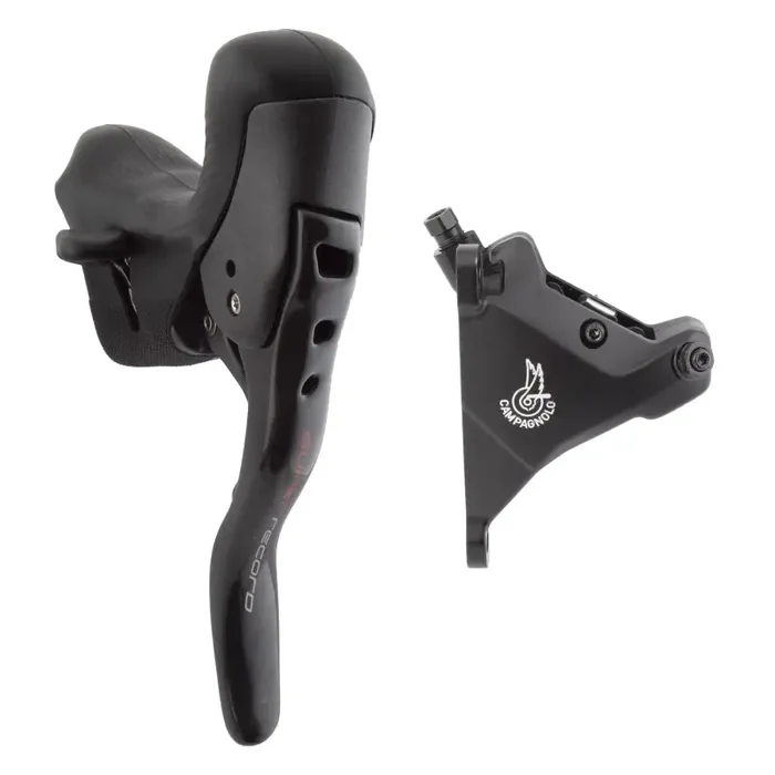 Campagnolo Super Record Ergopower Hydraulic Brake/Shift Lever Disc Caliper – Left/Front 12-Speed 160mm Flat Mount Caliper BLK