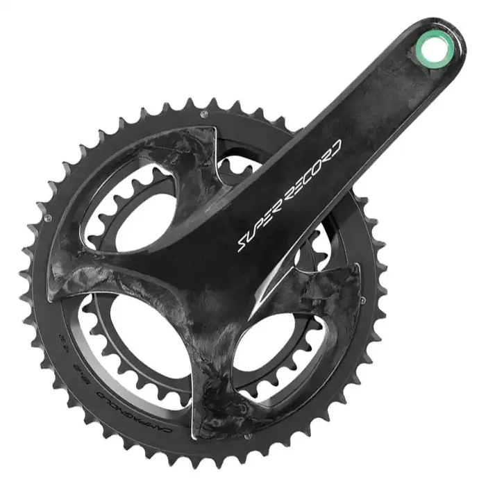 Campagnolo Super Record Wireless Crankset – 175mm 12-Speed 48/32t Campy 121/88 Asym BCD Ultra Torque Spindle Carbon