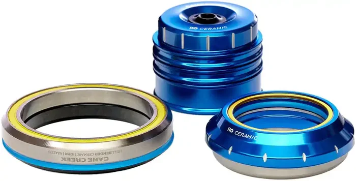 Cane Creek 110 30th Anniversary Headset – IS42/28.6/H9 Upper IS52/40 Lower Tapered Hellbender Ceramic Bearings Blue