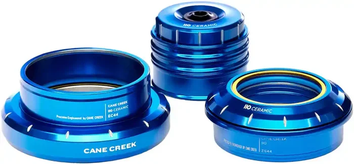 Cane Creek 110 30th Anniversary Headset – ZS44/28.6/H12 Upper EC44/40 Lower Tapered Hellbender Ceramic Bearings Blue
