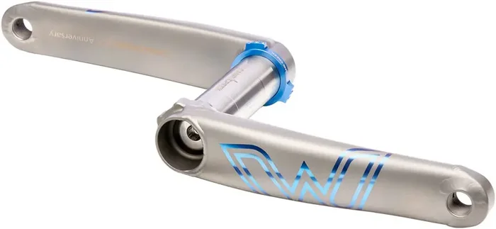 Cane Creek eeWings 30th Anniversary Mountain Titanium Crankset – 165mm 8-Bolt Direct Mount 30mm Spindle Brushed Titanium
