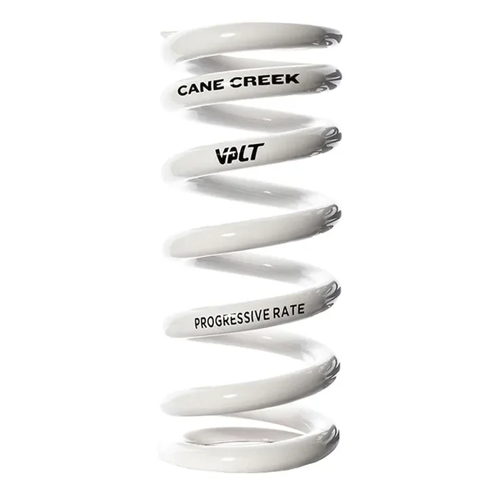 Cane Creek Progressive Rate VALT Lightweight Rear Shock Spring – 45mm x 450-550lbs White
