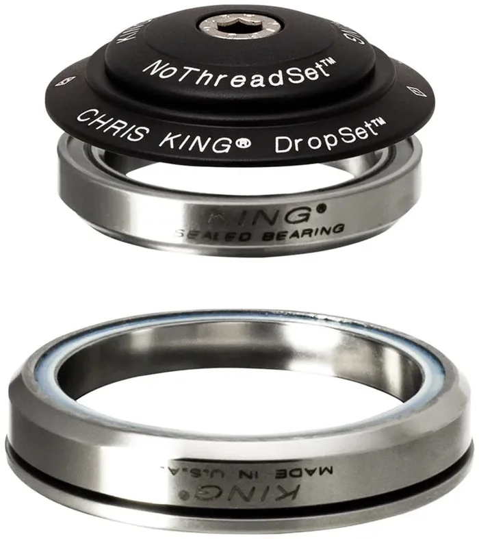 Chris King DropSet 5 Headset – 1-1/8″ 42/52mm 45 Deg Matte Black