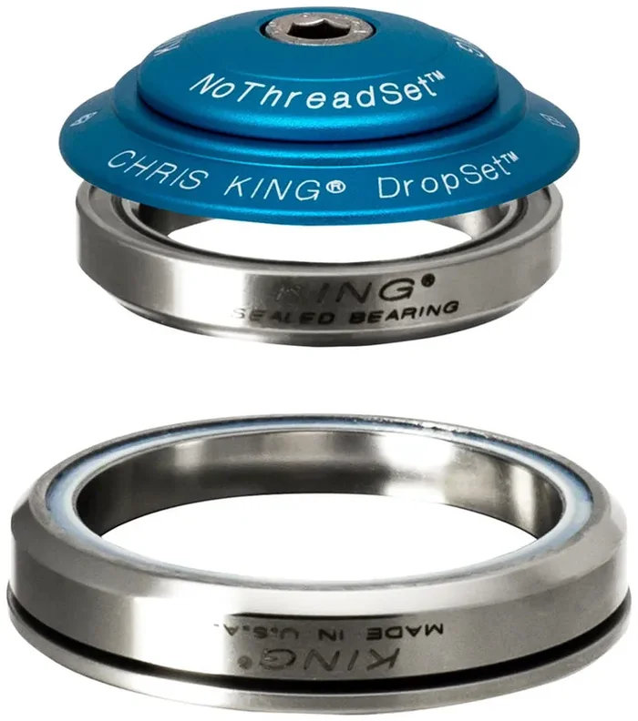 Chris King DropSet 5 Headset – 1-1/8″ 42/52mm 45 Deg Matte Turquoise