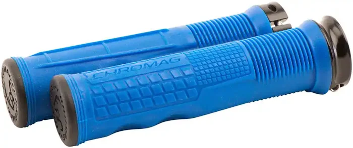 Chromag Format Grips 133mm Blue Pair