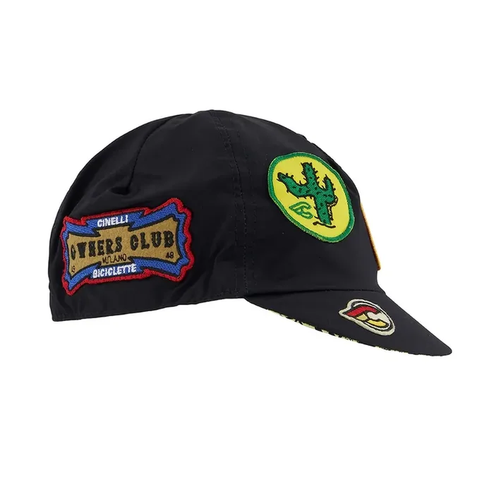 Cinelli Cycling Cap History Patch Black