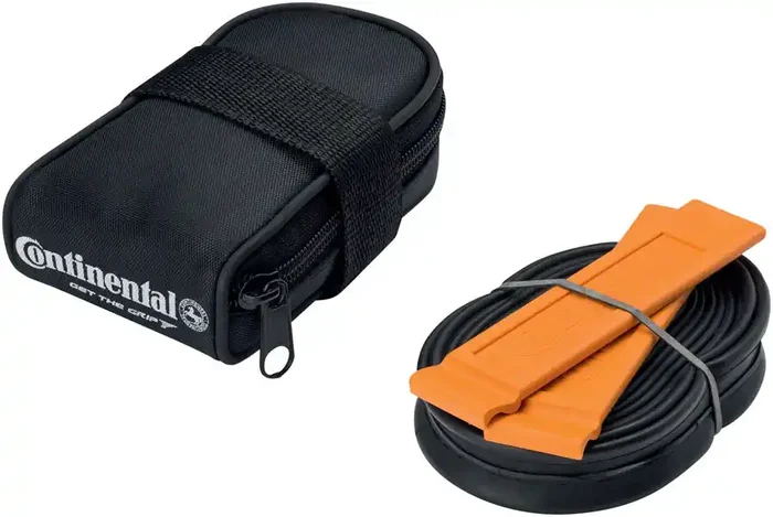 Continental Saddle Bag – Includes 700 x 18-25 Presta Tube 2 Tire Levers BLK