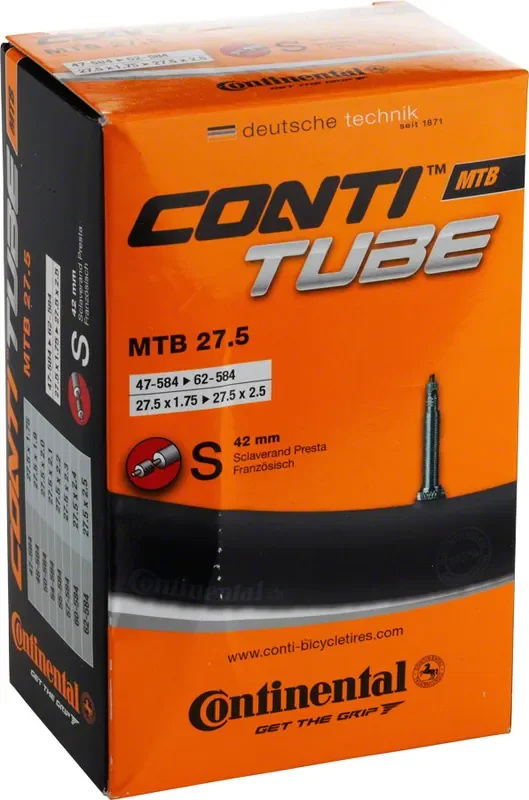 Continental Standard Tube – 27.5 x 1.75 – 2.5 42mm Presta Valve