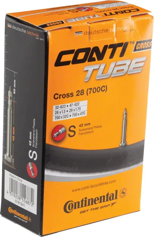 Continental Standard Tube – 700 x 32 – 47mm 42mm Presta Valve