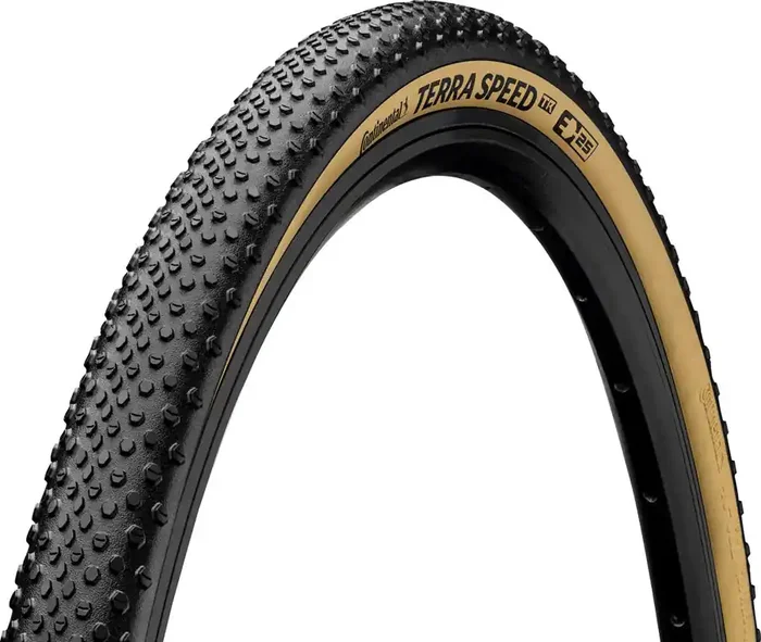 Continental Terra Speed Tire – 700 x 35 Tubeless Folding BLK/Cream BLKChili ProTection E25