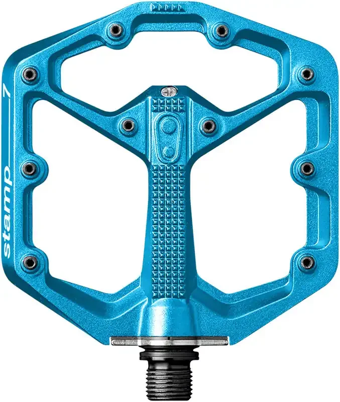 Crankbrothers Stamp 7 Pedals – Platform Aluminum 9/16″ Electric Blue Small