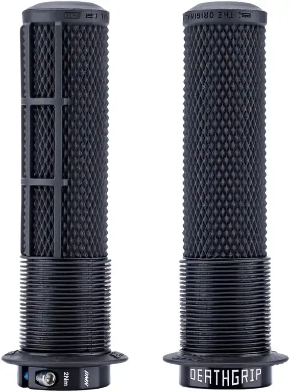 DMR DeathGrip 2 Flanged Grips – Thick Lock-On Black