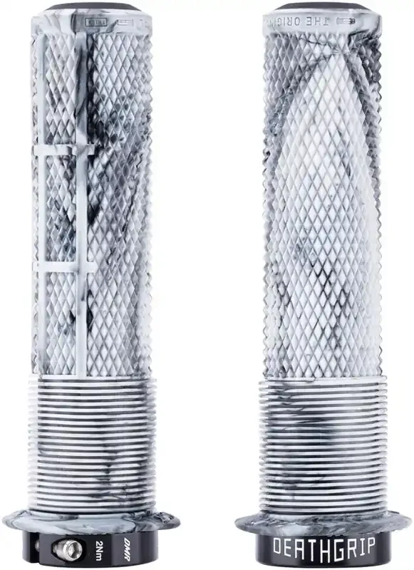 DMR DeathGrip 2 Flanged Grips – Thick Lock-On Snow Camo