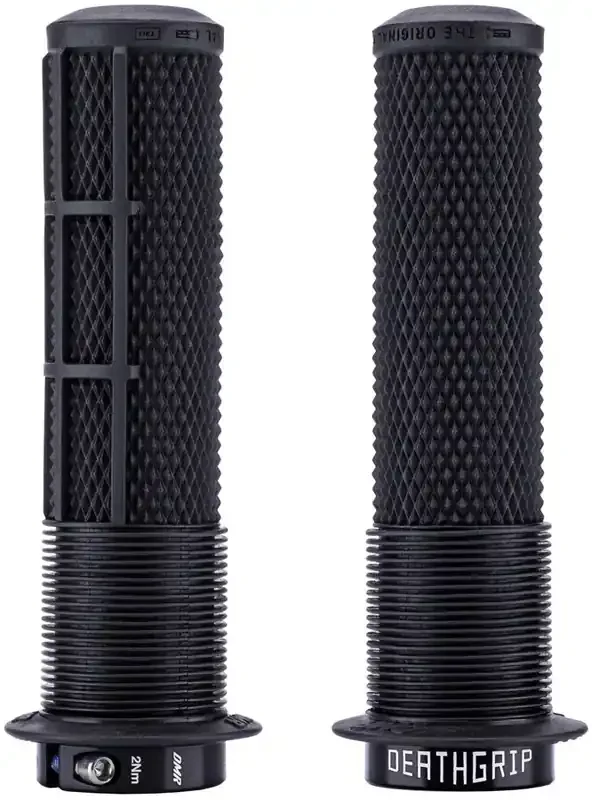 DMR DeathGrip 2 Flanged Grips – Thin Lock-On Black