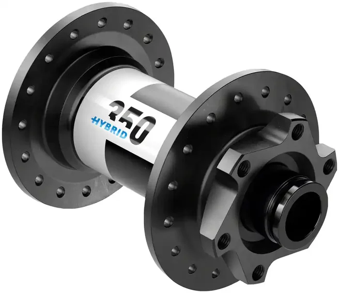 DT Swiss 350 Hybrid Front Hub – 15 x 110mm 6-Bolt Black 36h