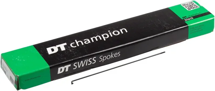 DT Swiss Champion Spoke 2.0mm 195mm J-bend Black Box of 100