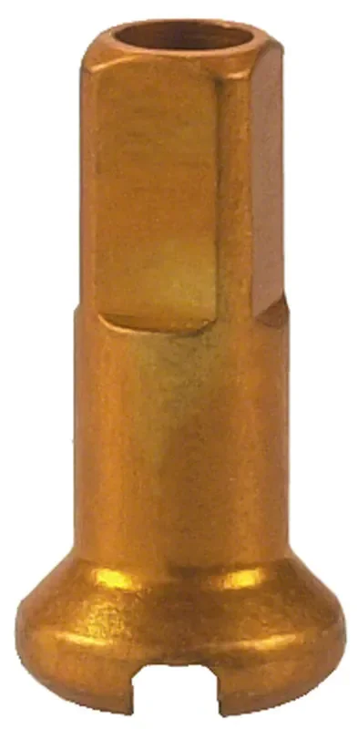DT Swiss Standard Spoke Nipples – Aluminum 1.8 x 12mm Gold Box of 100