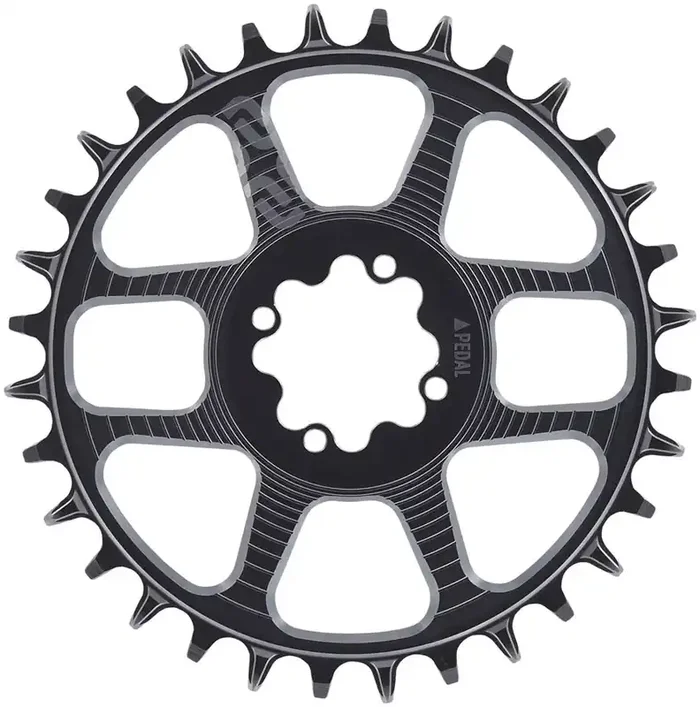 e*thirteen Helix Race 8-Bolt Chainring – 30t 11/12-Speed 3mm Offset 8-Bolt Direct Mount BLK