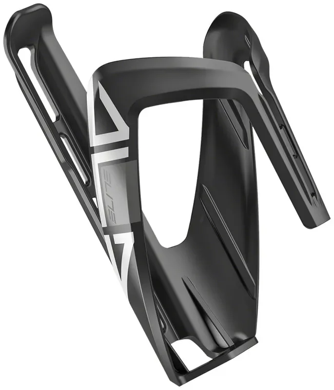 Elite Ala Water Bottle Cage – Gloss Black/White