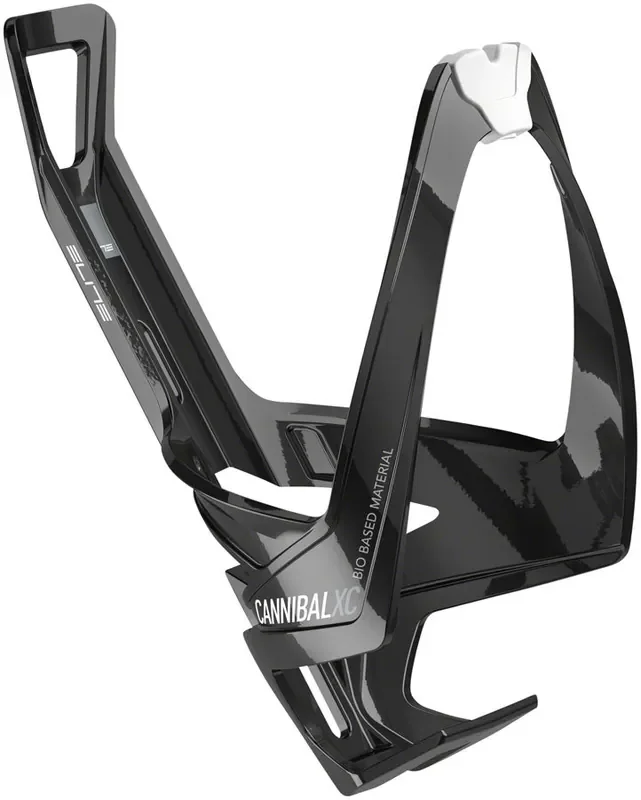 Elite Cannibal XC Bio Water Bottle Cage – Black/White