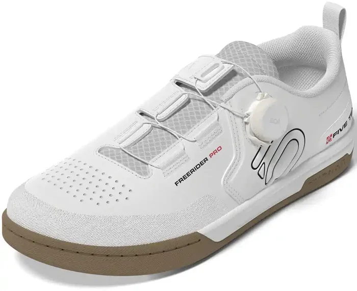 Five Ten Freerider Pro BOA Flat Shoes – Mens FTWR White/Core Black/Red 8.5