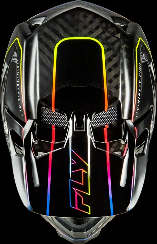 FLY RACING Werx-R Flow Carbon Helmet Black Carbon/Black/Multi Lg