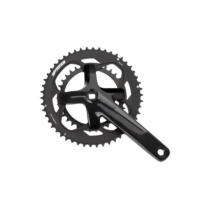 Full Speed Ahead Vero Compact Crankset – 172.5mm 9-Speed 50/34t 110 BCD Square Taper JIS Spindle Interface BLK