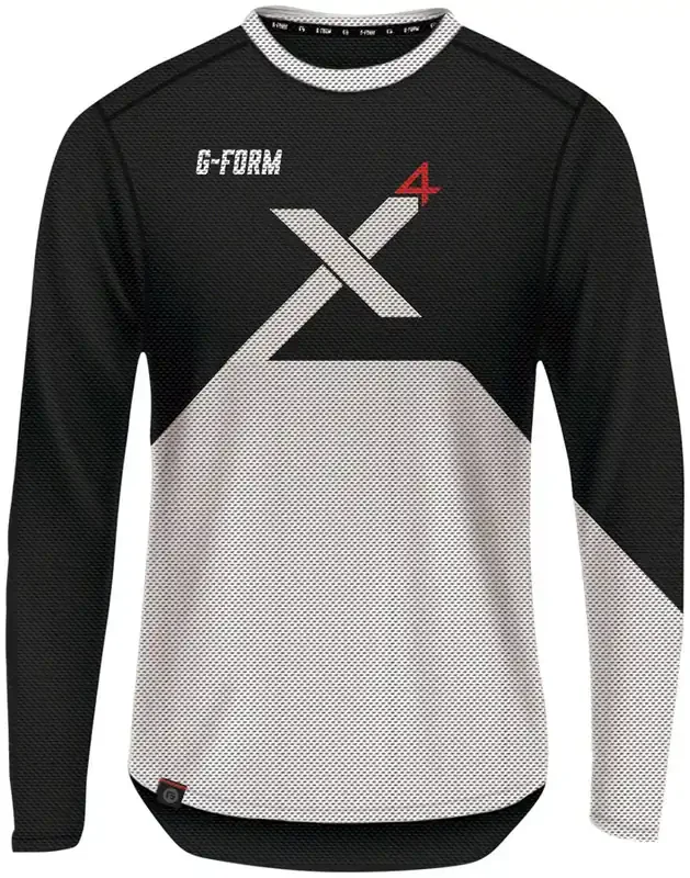 G-Form Pro-X4 Long Sleeve Bike Jersey – Black/White Small