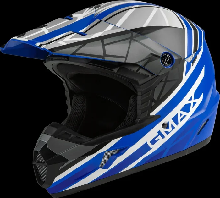 GMAX Mx-46 Off-Road Mega Helmet Matte Blue/Black/White Xl