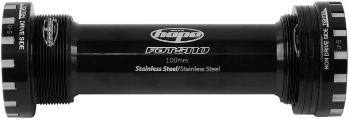 Hope BSA Threaded Bottom Bracket – 100mm Fat Bike For 24mm Spindle Stainless BLK