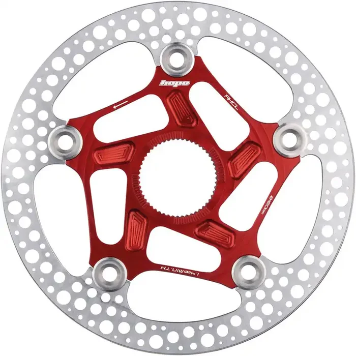 Hope RX Disc Rotor – 140mm Center-Lock Red