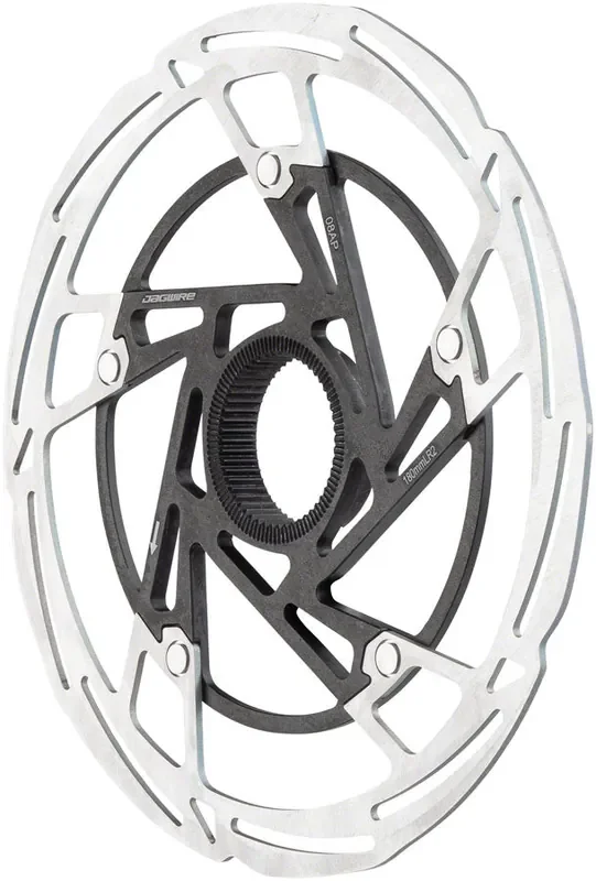 Jagwire Pro LR2 Disc Brake Rotor – 160mm Center Lock Silver/Black