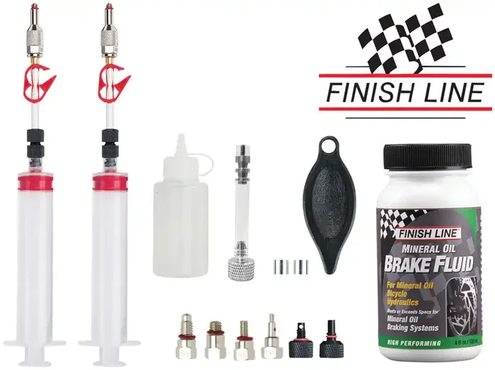 Jagwire Pro Mineral Oil Bleed Kit – Shimano Magura Tektro TRP Hayes Adapters Included