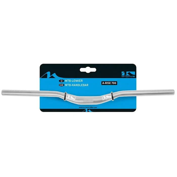 M-Wave A-Rise 700 MTB Handlebar Diameter 31.8mm 700mm Rise 30mm Silver