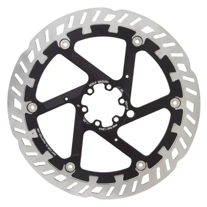 Magura MDR-P Disc Brake Rotor – 220mm 6-Bolt For eBike Silver/Black