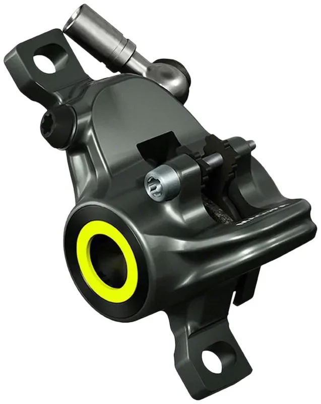 Magura MT8 SL Disc Brake Caliper – Front Rear Post Mount 2-Piston Gray/Red/YLW