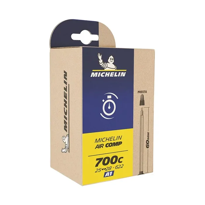 Michelin Aircomp Ultralight Butyl Tube Presta Length 48mm 700C 33-46C