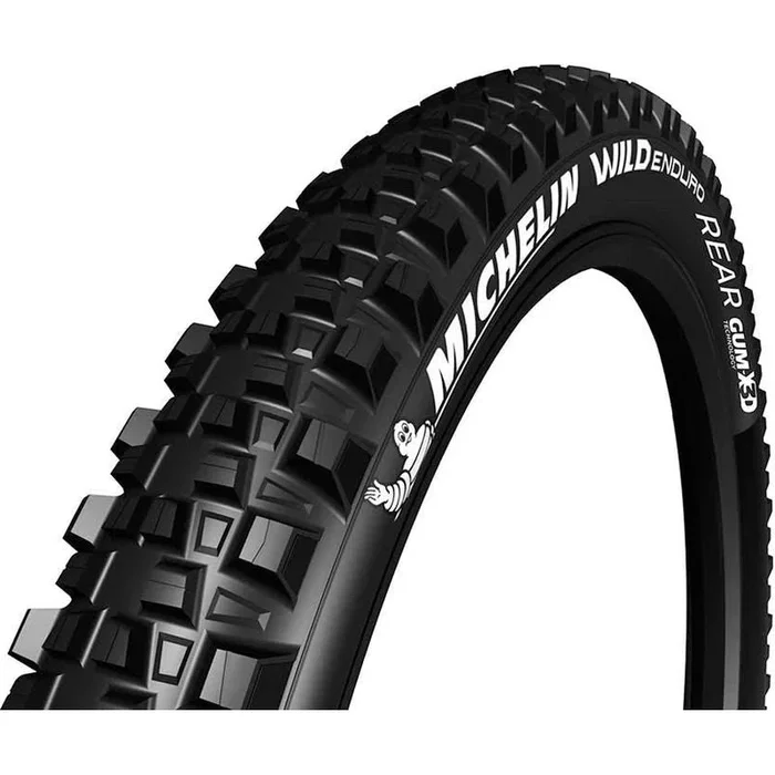 Michelin, Wild Enduro Rear, Tire, 27.5”x2.40, Folding, Tubeless Ready, GUM-X, GravityShield, 60TPI, Black