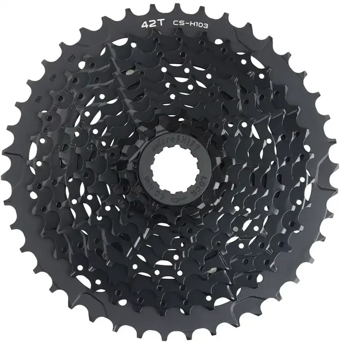microSHIFT ADVENT X E-Series Cassette – 10 Speed 11-42t BLK ED Coated Alloy Outer Cog