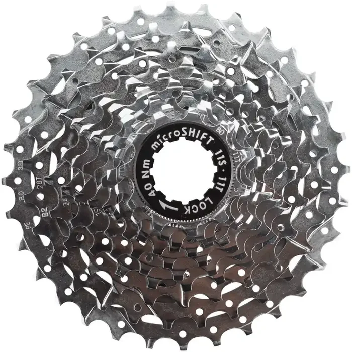 microSHIFT H11 Cassette – 11 Speed 11-32t Silver Chrome Plated
