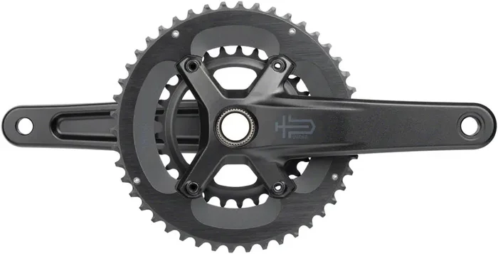 microSHIFT Sword 2x Crankset – 175mm 10-Speed 46/29t 110 Asym BCD 24mm Spindle BLK